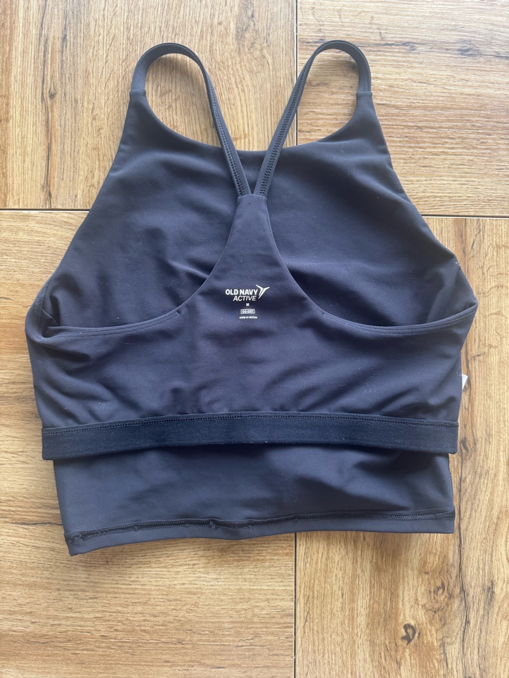 Black Strappy Cropped Tank Top - Picture 5 of 5